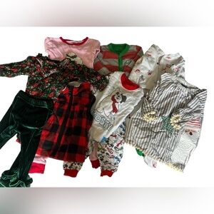Girl Christmas Matching Sets- Multicolor